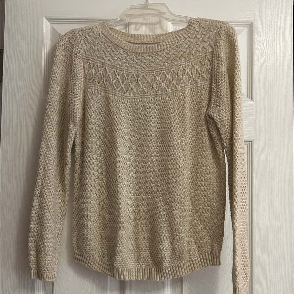 Croft & Barrow Cream Sweater